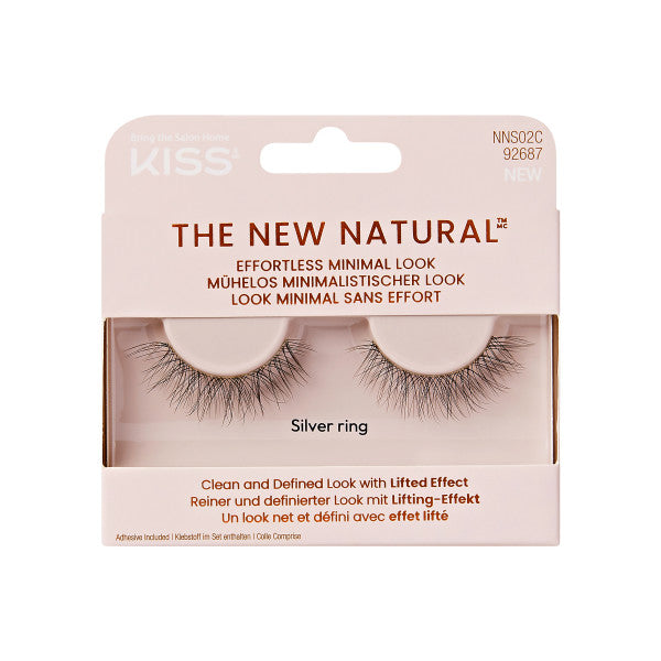 KISS The New Natural False Eyelashes Full Strip Lash Single Pack, &