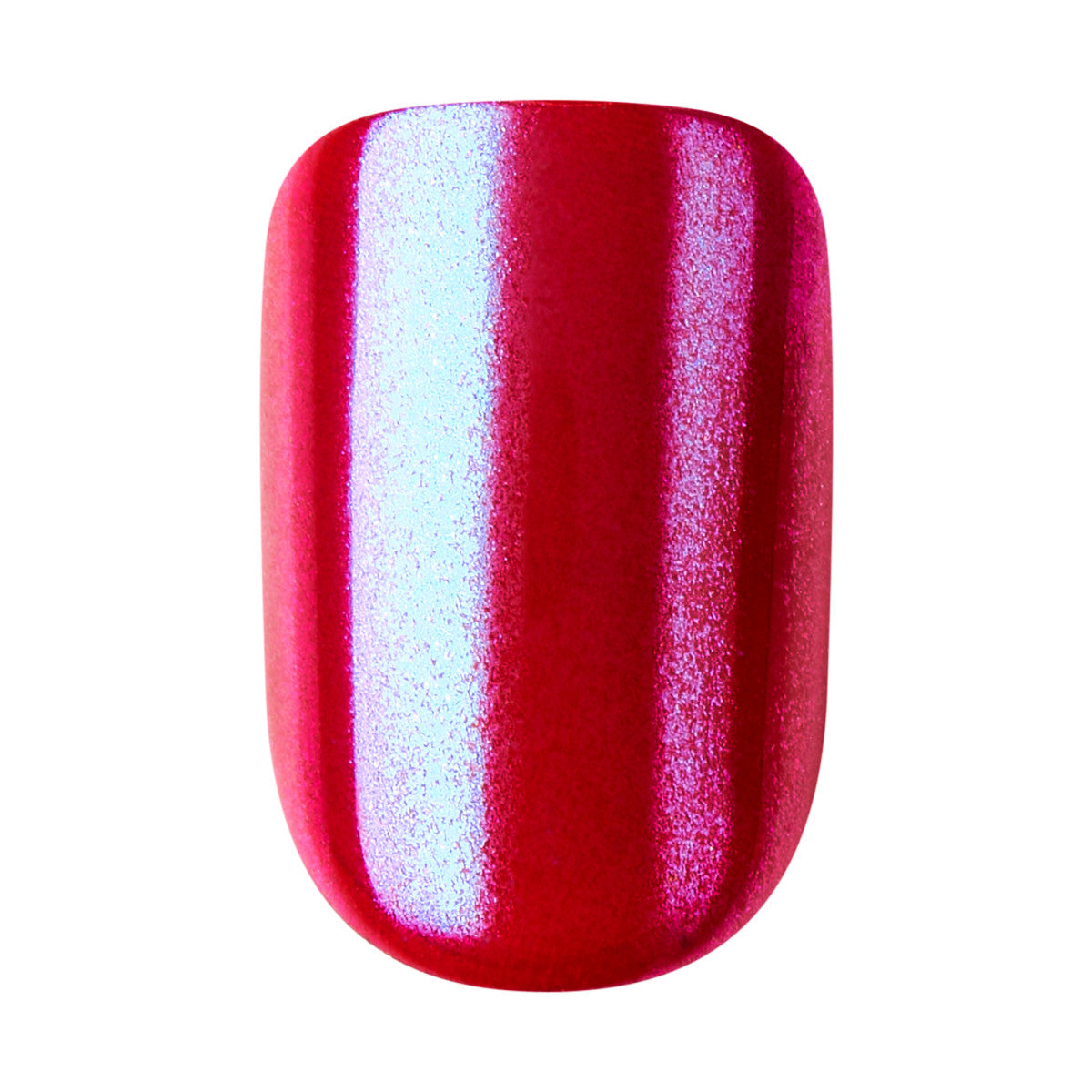 colorFX by imPRESS Press-On Nails, No Glue Needed, Červená, Short Zaoblený, 30 ks
