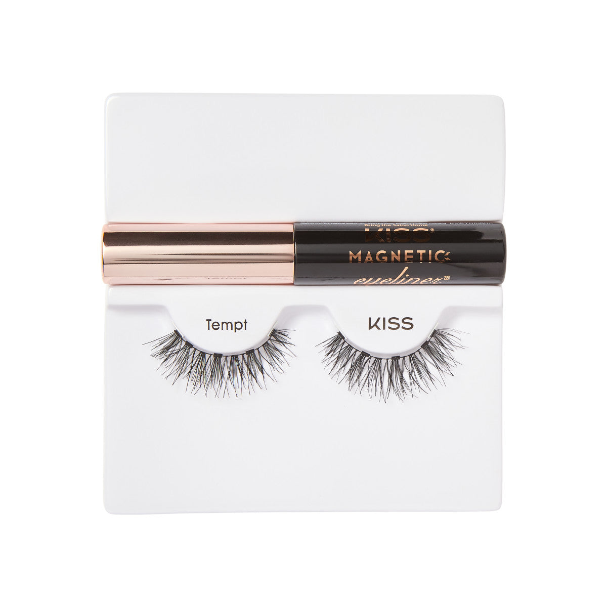 KISS Magnetic, Eyeliner & False Eyelashes, Tempt, 14 mm, 1 Pair