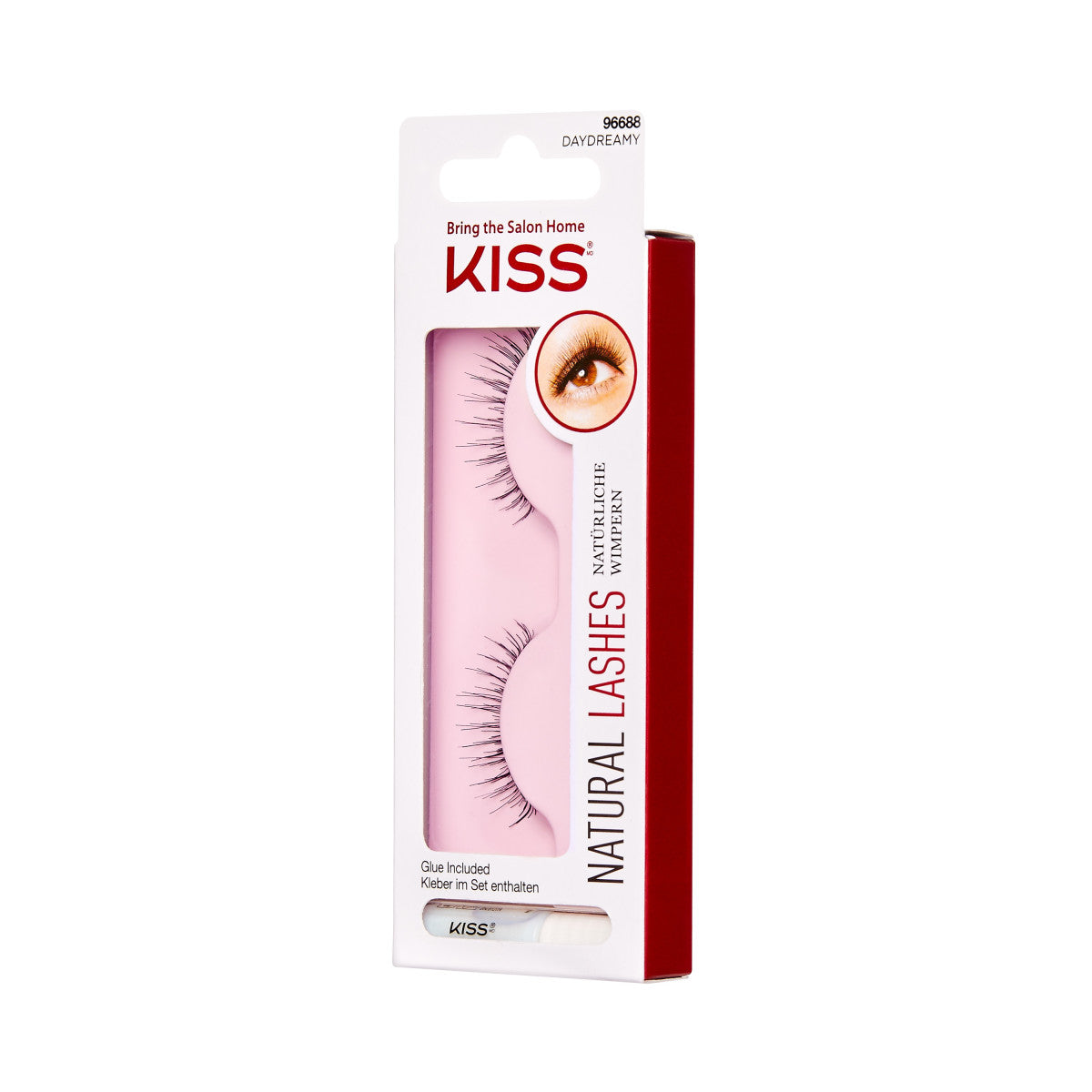KISS Natural Lashes, Style ‘Daydreamy’, 1 Pair & Lash Glue Net Wt. 1g (0.035.oz.)