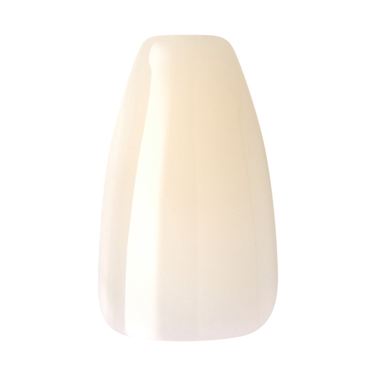 KISS Gel Fantasy, Press-On Nails, Band of Color, White, Med Coffin, 28ct