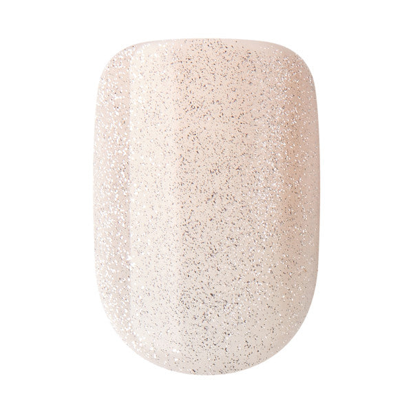 colorFX by imPRESS Press-On Nails, No Glue Needed, Bílá, Short Zaoblený, 30 ks
