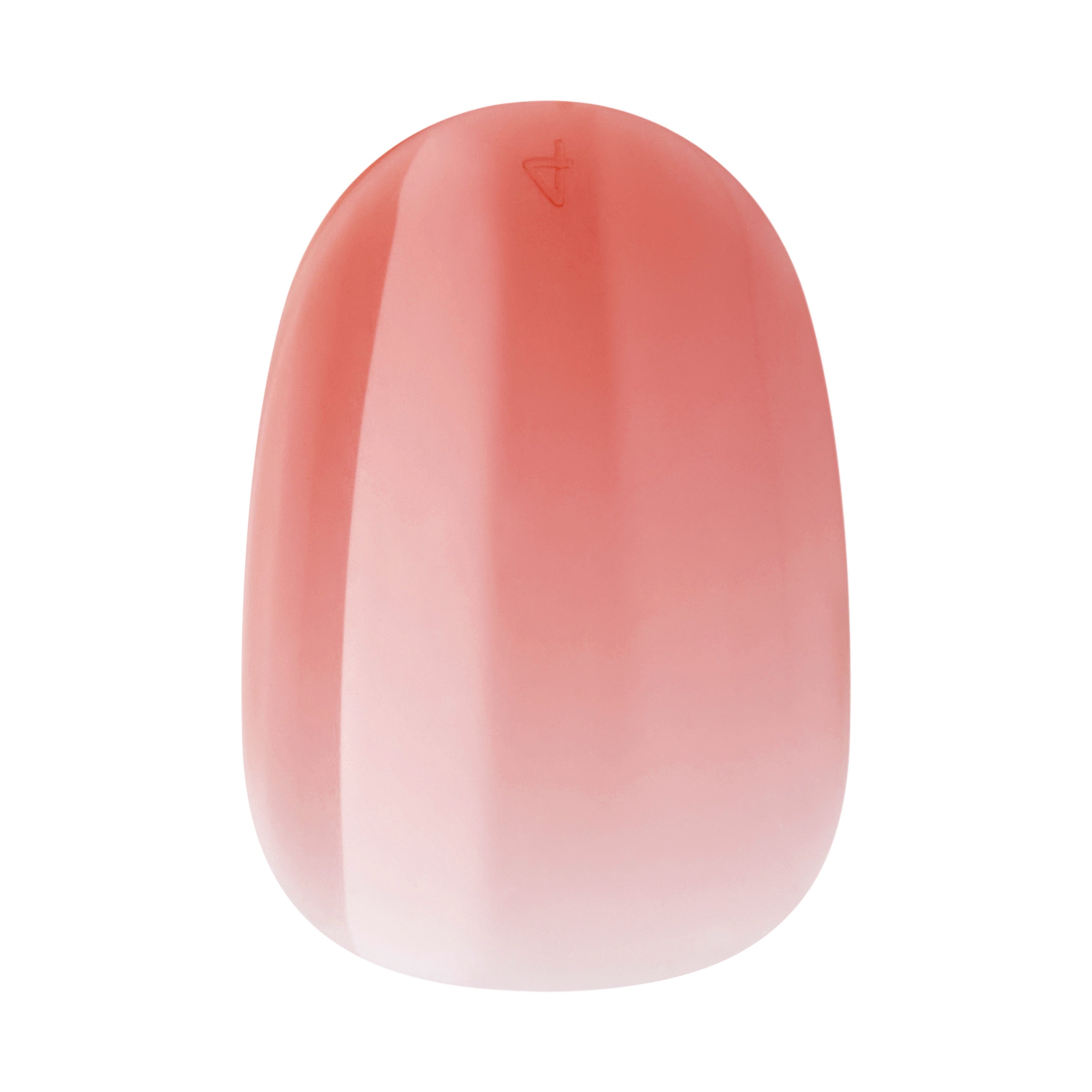 Kiss Bare but Better TruNude Press On Nails, Solid Orange, Short Oval, 28 Ct.