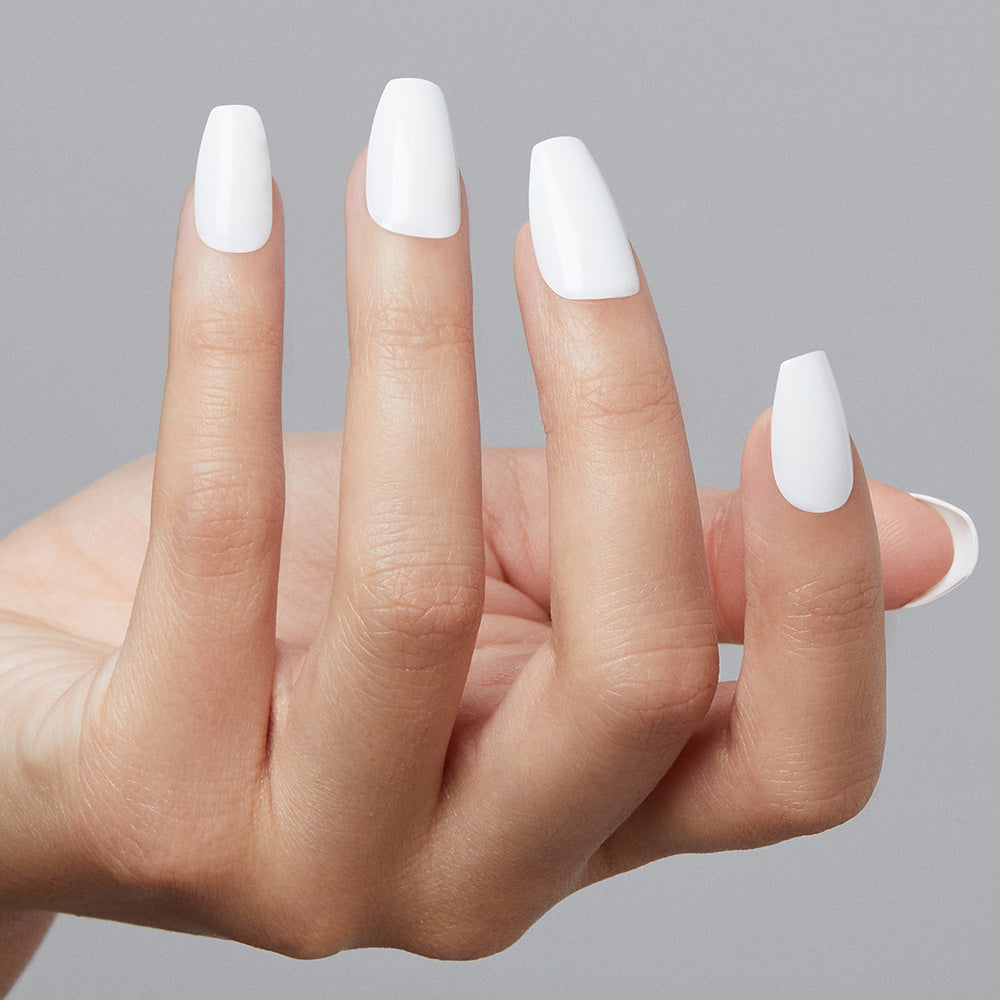 imPRESS Color Press-On Manicure Coffin Medium- Frosting