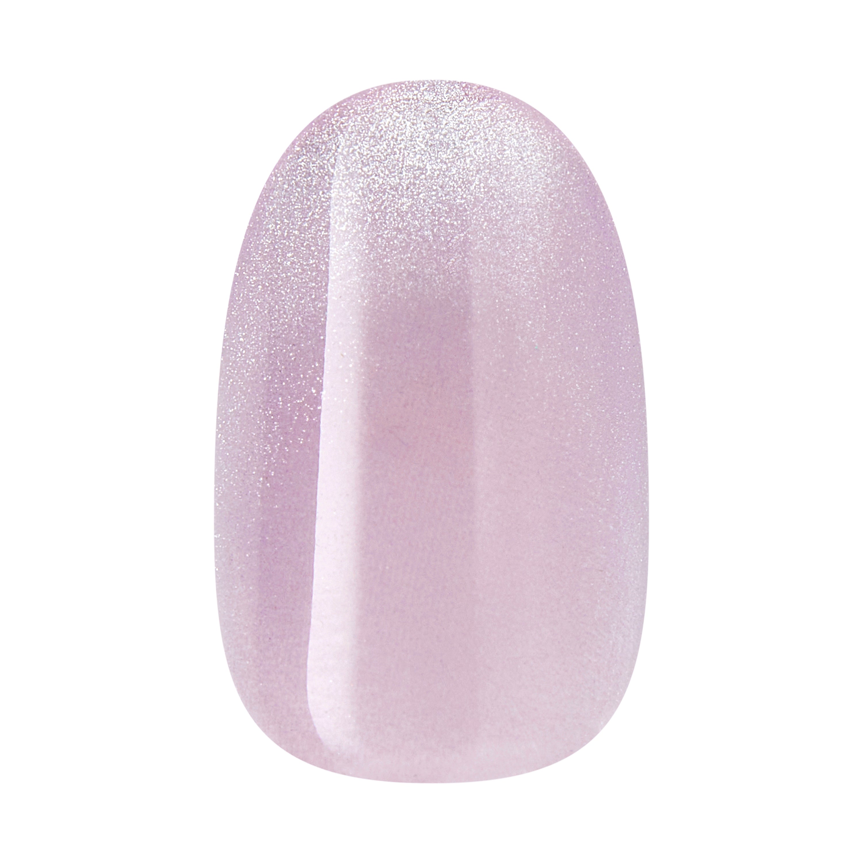 Kiss colorFX by Impress Press On Nails, ‘Diamond Drip’, Purple, Short Oval, 30 Count