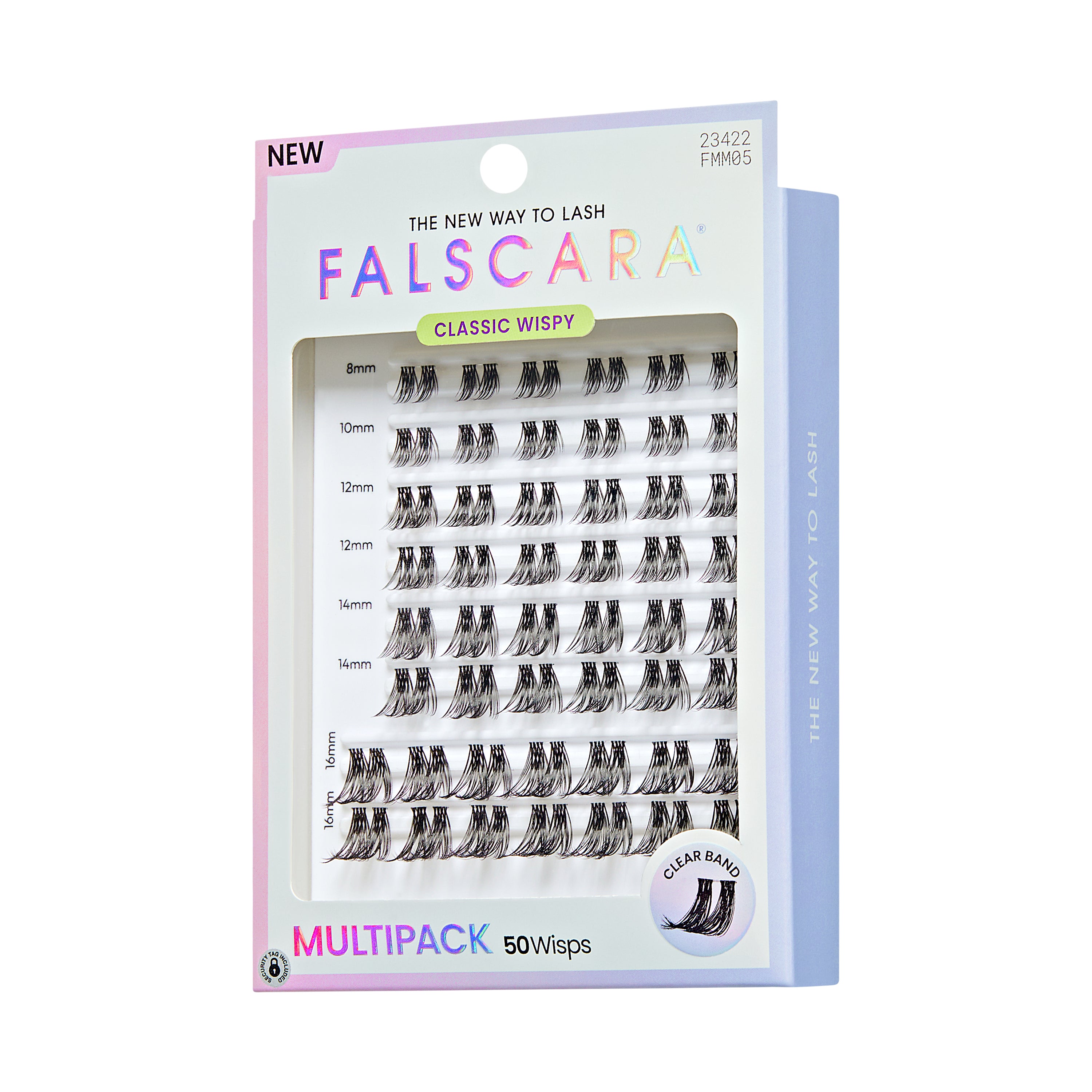 KISS FALSCARA Multipack False Eyelashes Lash Extensions, Classic Wispy, 50 Lash Clusters (Copy)