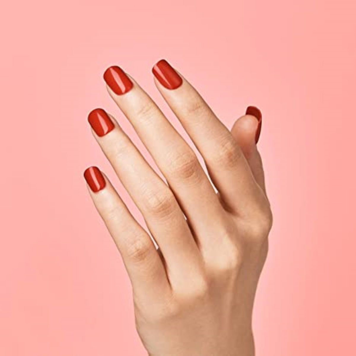 imPRESS Color No Glue Mani Press On Nails, Color, Reddy or Not, Červená, Short Zaoblený, 30 ks