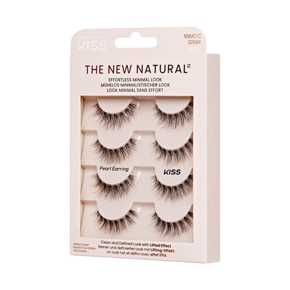 KISS The New Natural False Eyelashes Full Strip Lash Multipack, &