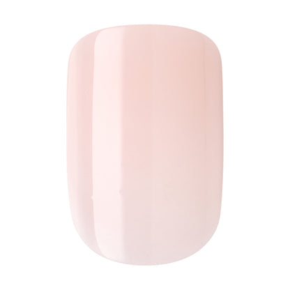 KISS Bare but Better Press-On Nails, Lesklá růžová, Short, Hranatý, 31 ks