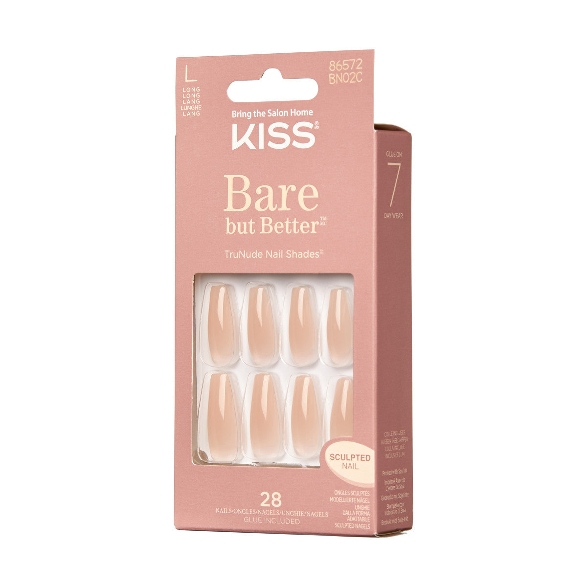 KISS Bare but Better Sculpted Nails - Nude Drama