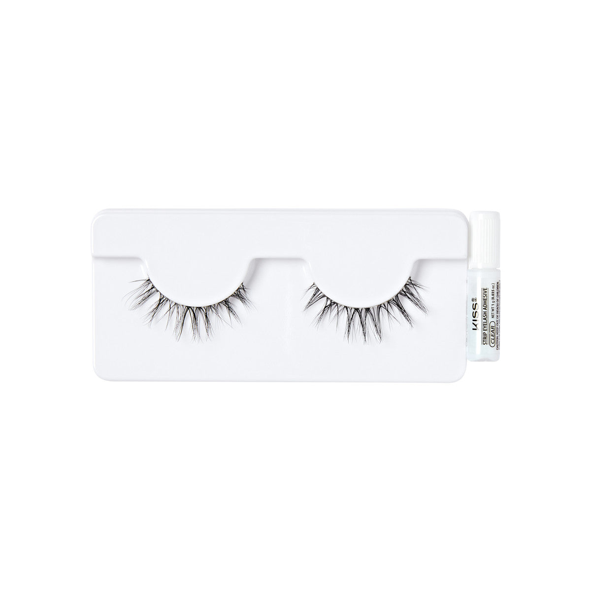 KISS Bare Collection False Eyelashes, 1 Pair &amp; Lash Glue Net Wt. 1g (0.035.oz.)