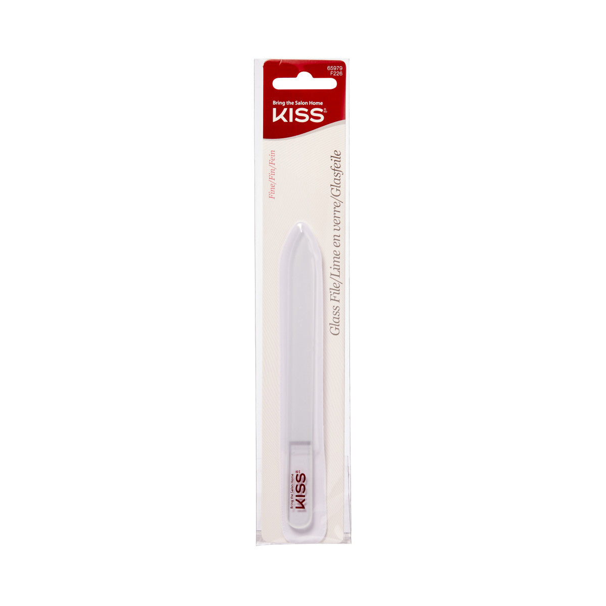 KISS Glass Nail File White