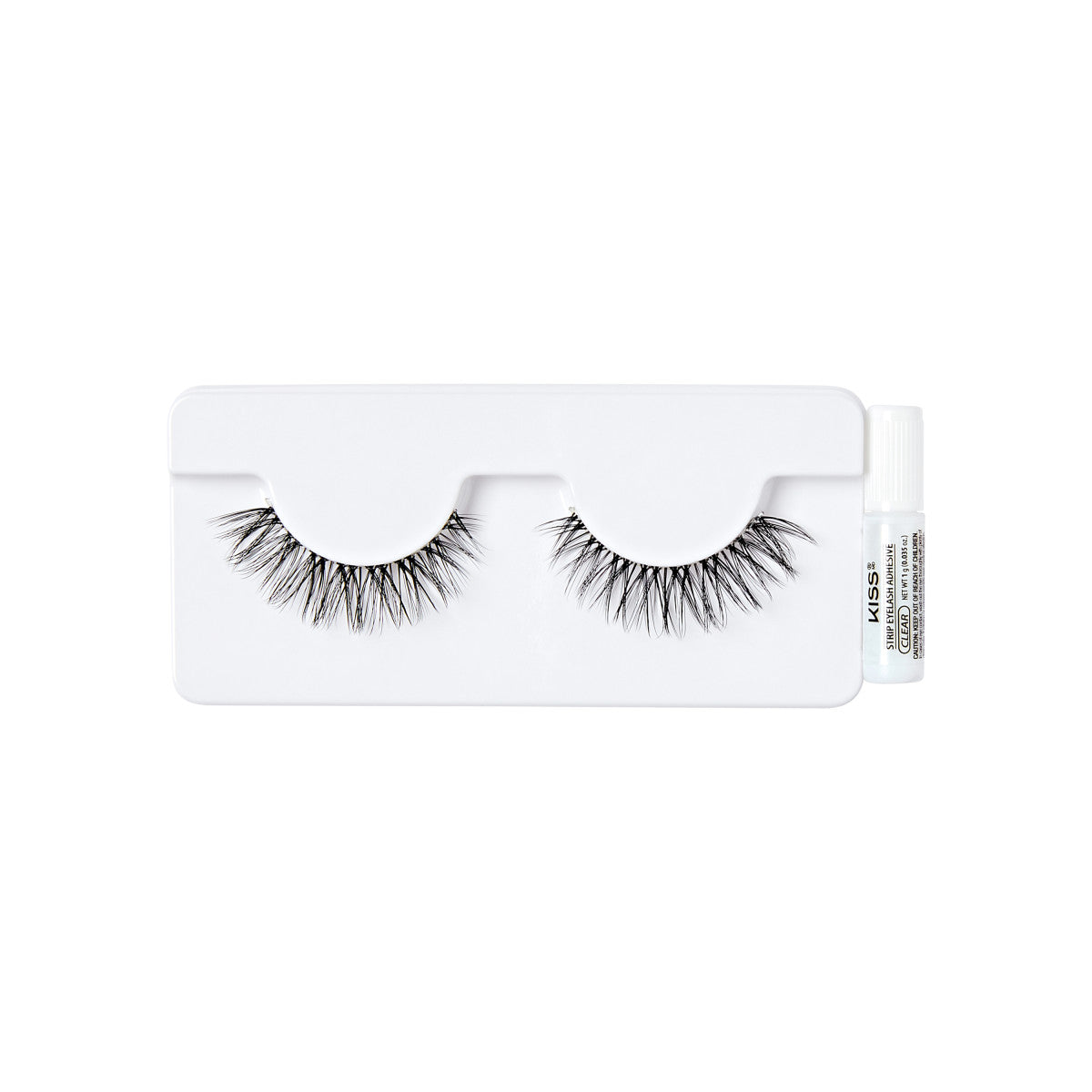 KISS Bare Collection False Eyelashes, 1 Pair &amp; Lash Glue Net Wt. 1g (0.035.oz.)