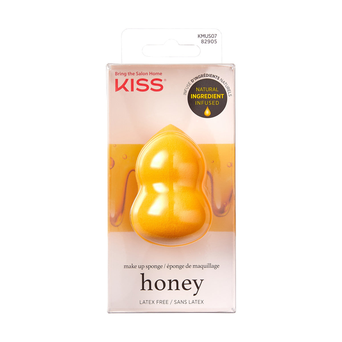 KISS Honey Infused Make Up Sponge, Žlutá