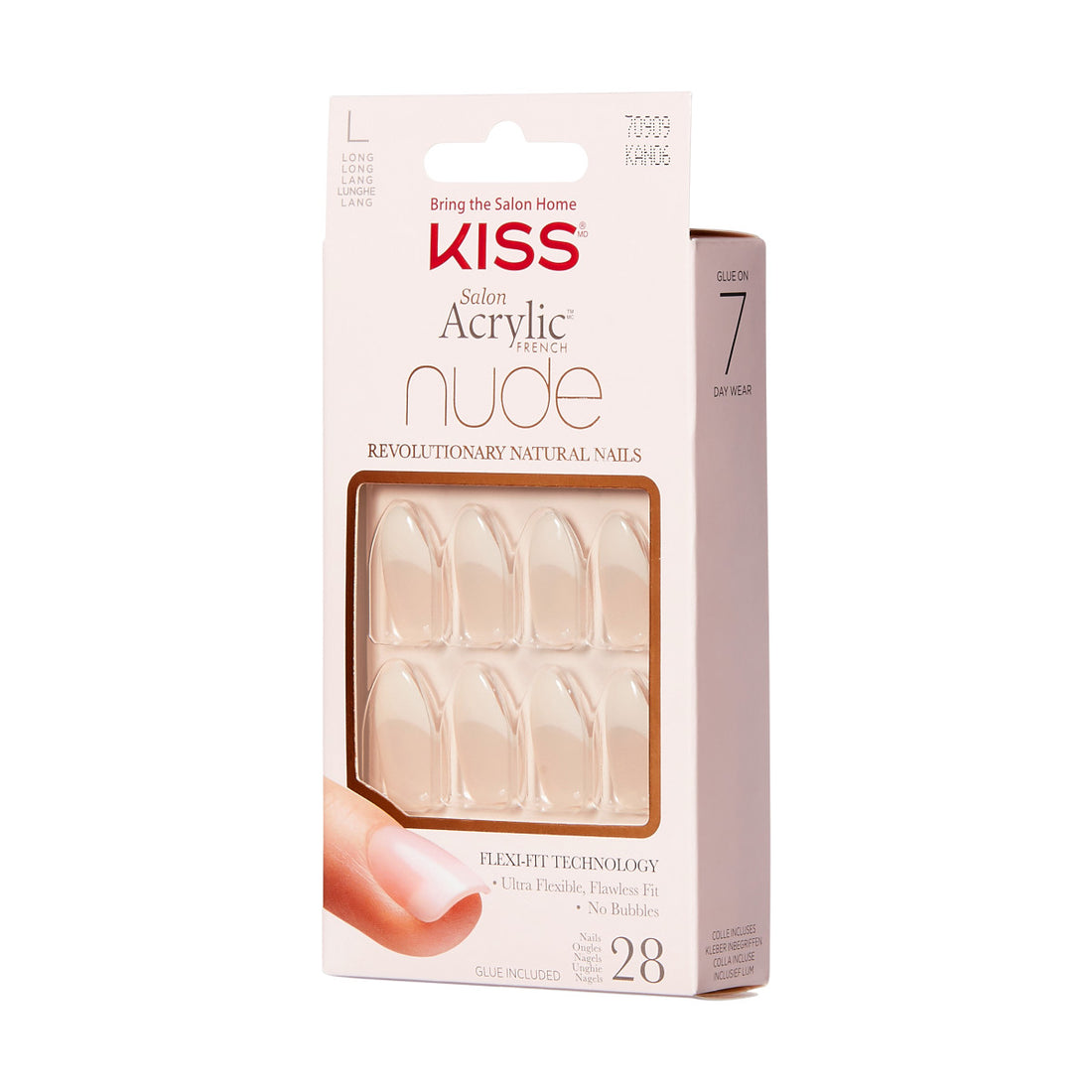 KISS Salon Acrylic French Nude Nails - Peaceful