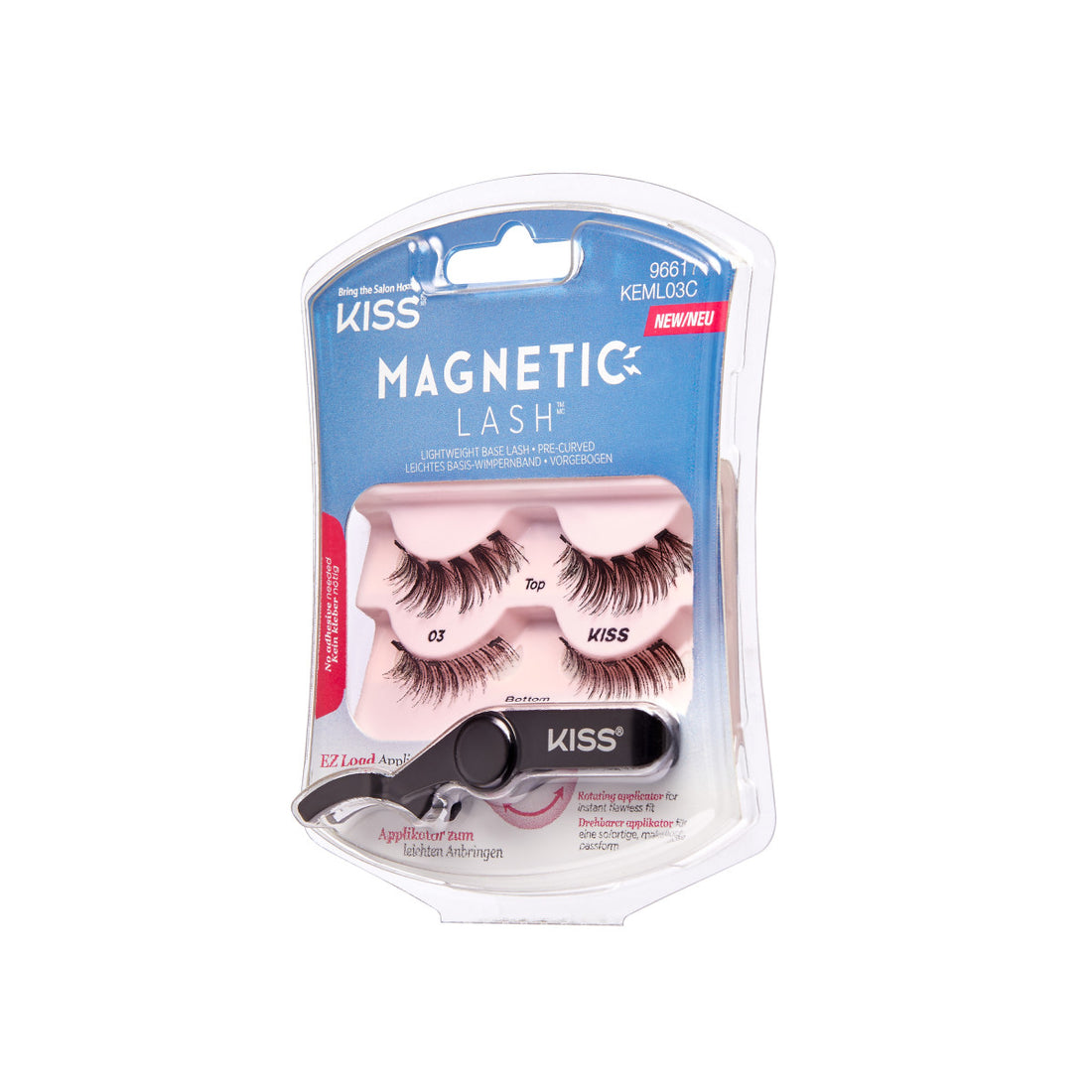 KISS Magnetic, False Eyelashes, Strip Lash Style 03, 2 Pairs