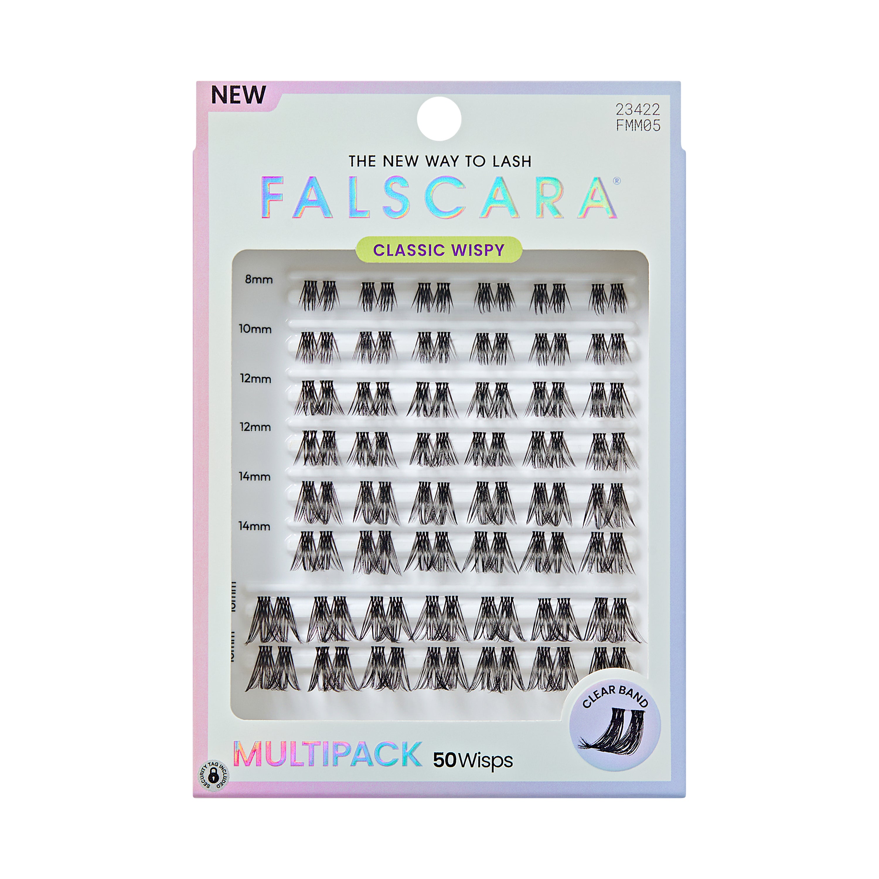 KISS FALSCARA Multipack False Eyelashes Lash Extensions, Classic Wispy, 50 Lash Clusters (Copy)