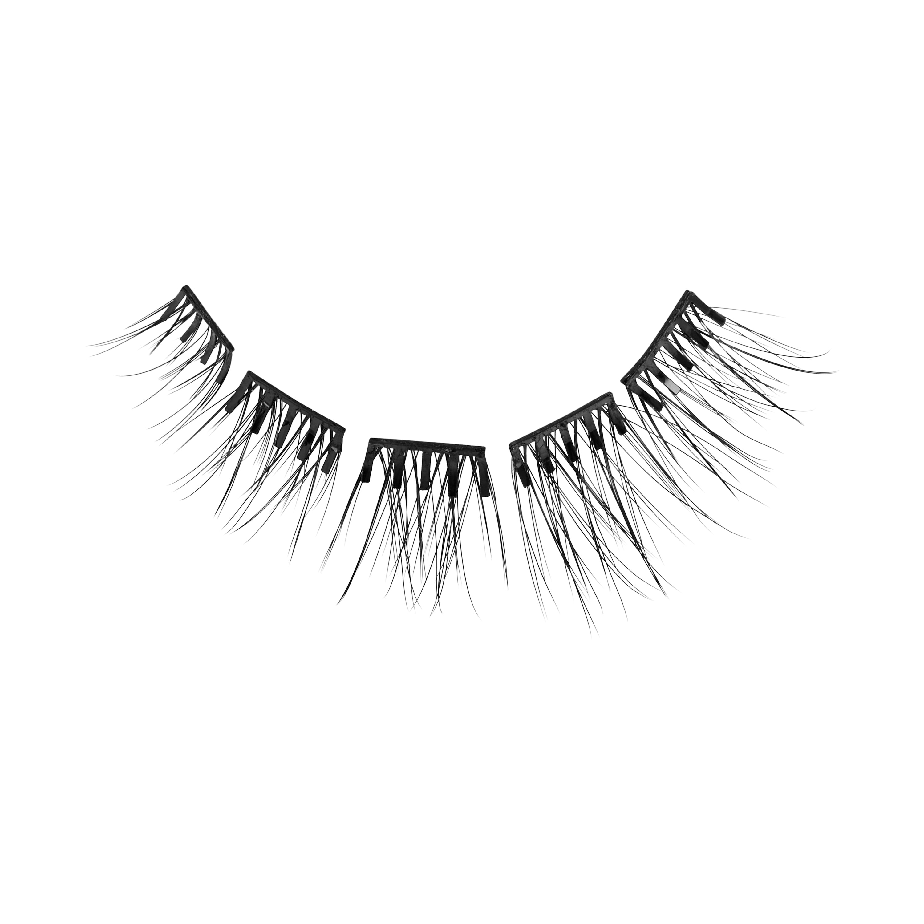 KISS imPRESS Falsies Press On Self Adhesive Eyelashes, Classic Natural, 36 Lash Clusters (Copy)