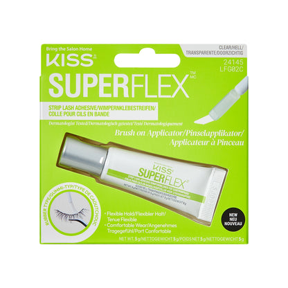 KISS SuperFlex latexové lepidlo na řasy, nanášení štětečkem, průhledné, 5 g (0,18 oz.)