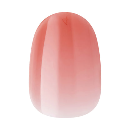 Kiss Bare but Better  TruNude Press On Nails, Solid Orange, Short Oval, 28 Ct.