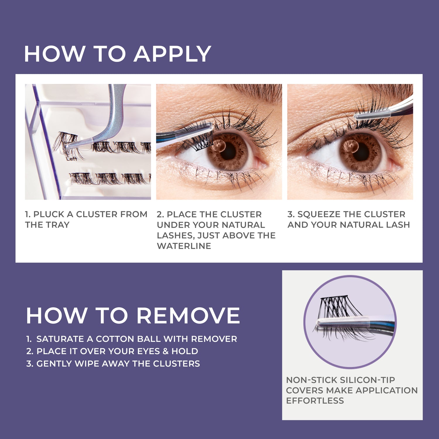 imPRESS Falsies Long Lasting Self Adhesive Eyelashes – Demi Wispy