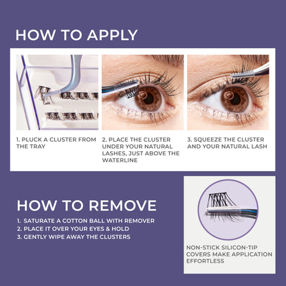 imPRESS Falsies Long Lasting Self Adhesive Eyelashes – Demi Wispy
