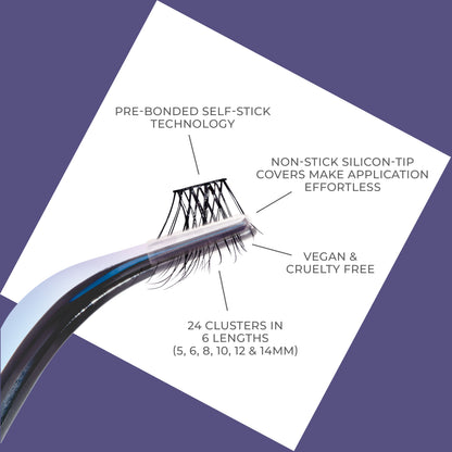 imPRESS Falsies Long Lasting Self Adhesive Eyelashes – Demi Wispy