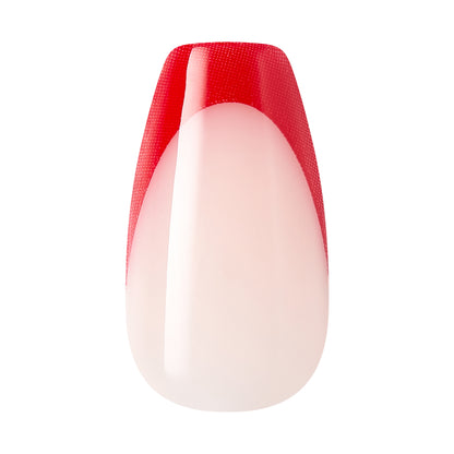 KISS imPRESS Press On Nails, ‘Happy World’, Red, Medium Coffin, 30 Count (Copy)