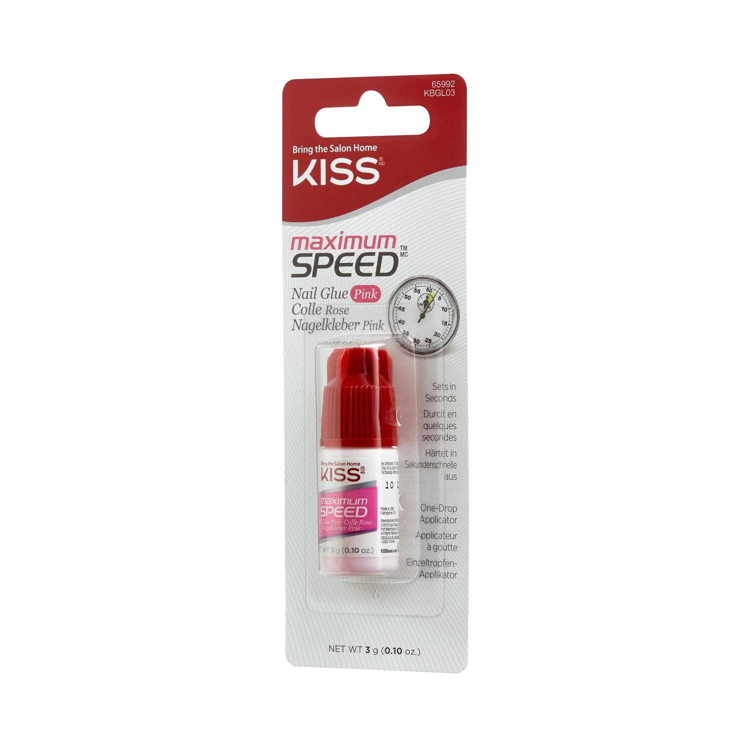 KISS Maximum Speed Pink Nail Glue