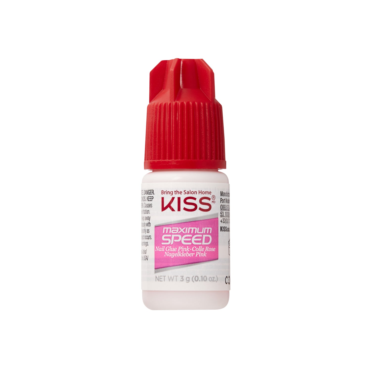 KISS Maximum Speed Pink Nail Glue