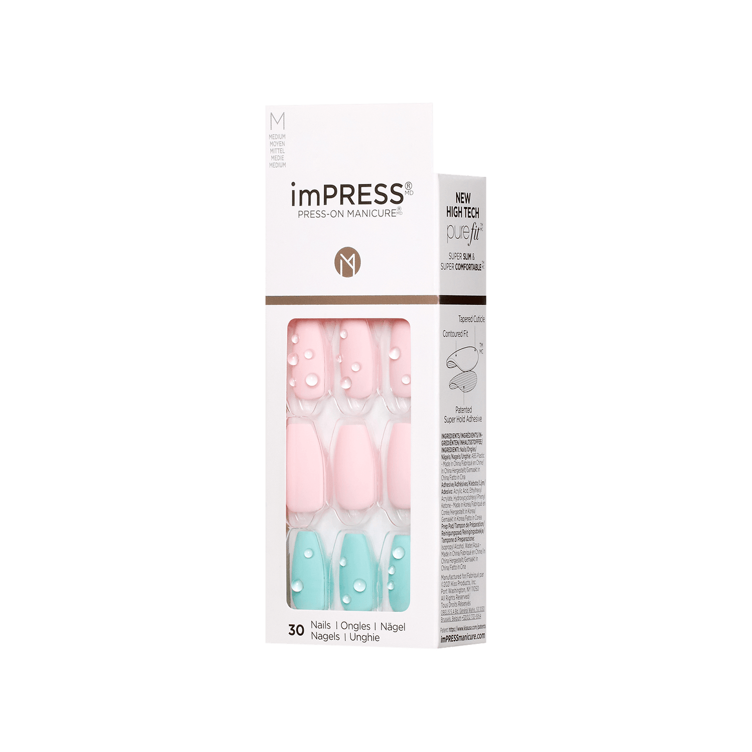 imPRESS Design Press-On Nails, No Glue Needed, &