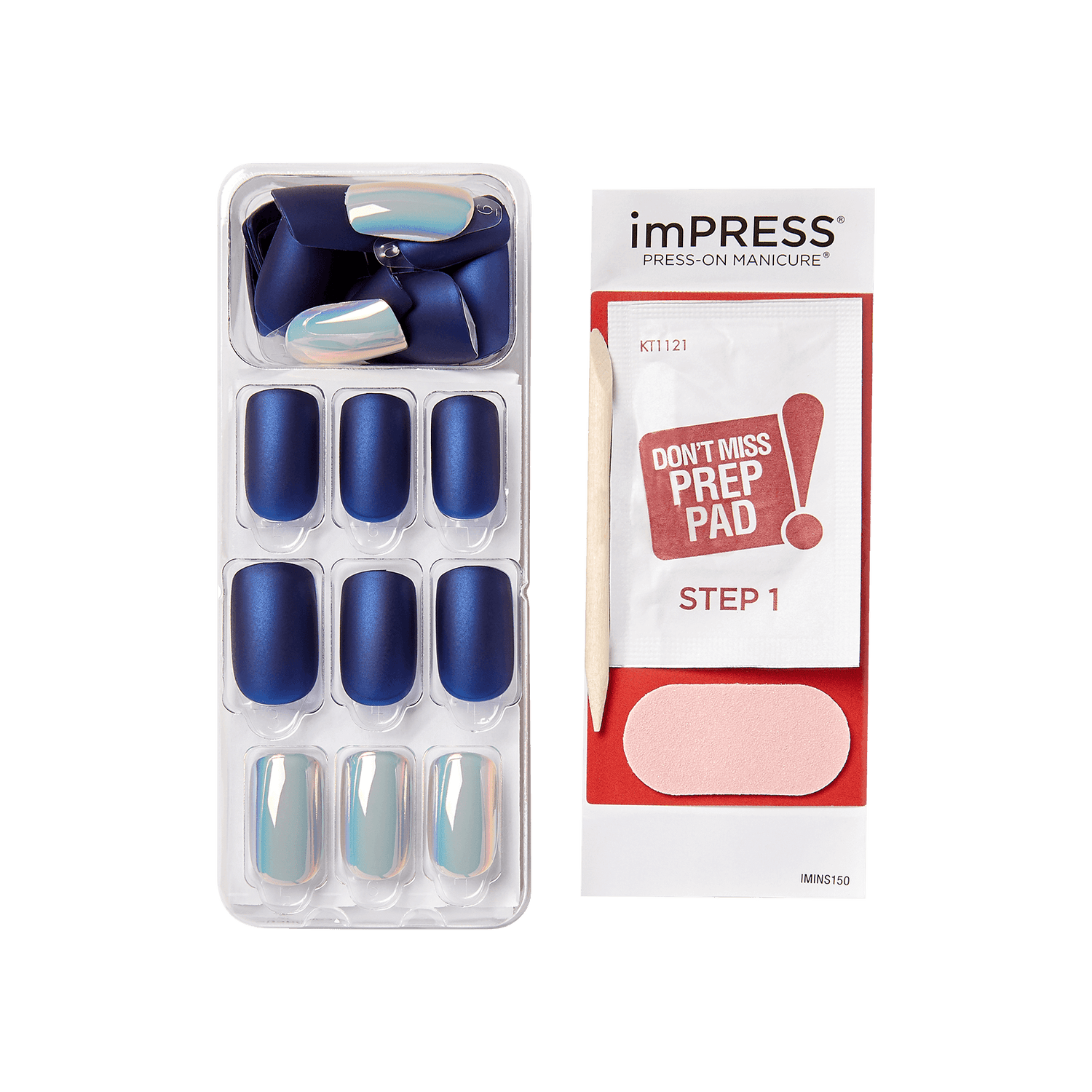 imPRESS Press-On Nails, No Glue Needed, Daydream, Vícebarevná, Medium Zaoblený, 30 ks