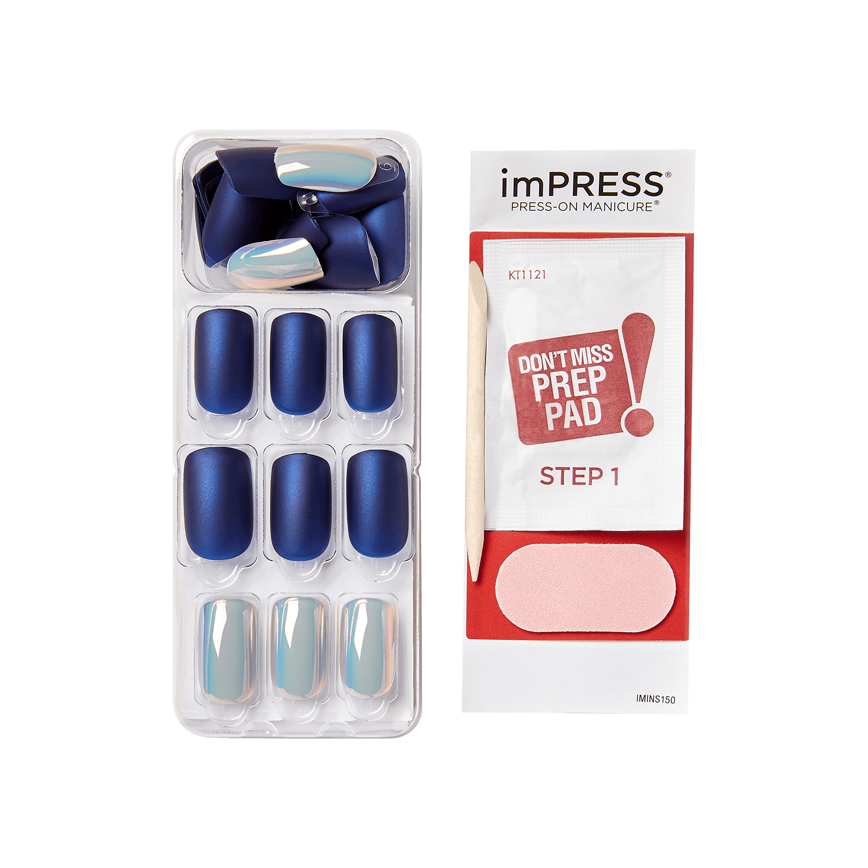 imPRESS Press-On Nails, No Glue Needed, Daydream, Vícebarevná, Medium Zaoblený, 30 ks