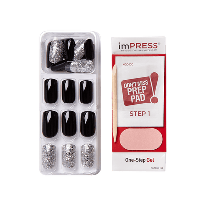 imPRESS Press-On Nails, No Glue Needed, Destiny, Vícebarevná, Medium Zaoblený, 30 ks