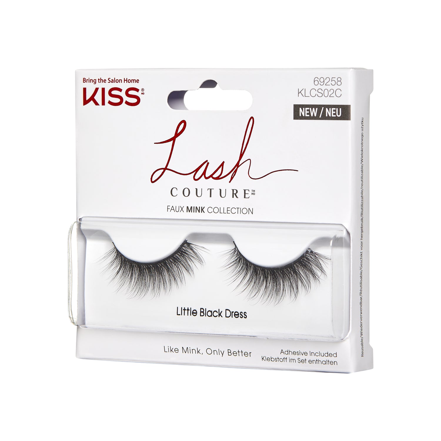 KISS Lash Couture Faux Mink Collection False Eyelashes, ‘Little Black Dress’ - 1 Pair