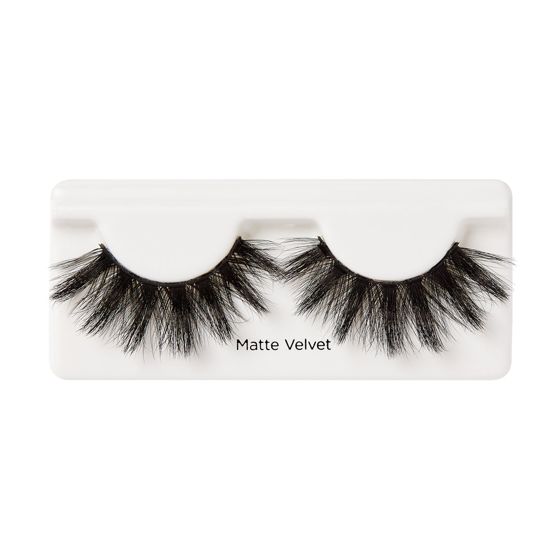 KISS Lash Couture Matte Black Faux Mink Collection Fake Eyelashes, ‘Matte Velvet’ - 1 Pair