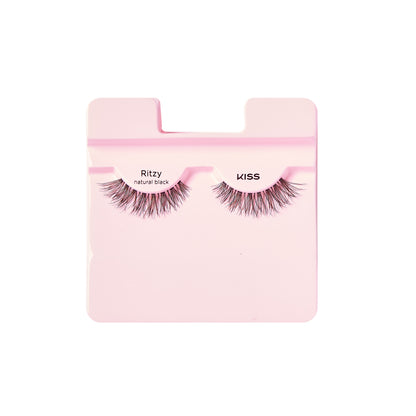 KISS True Volume 100% Human Hair False Eyelashes, Style ‘Ritzy’ - 1 Pair