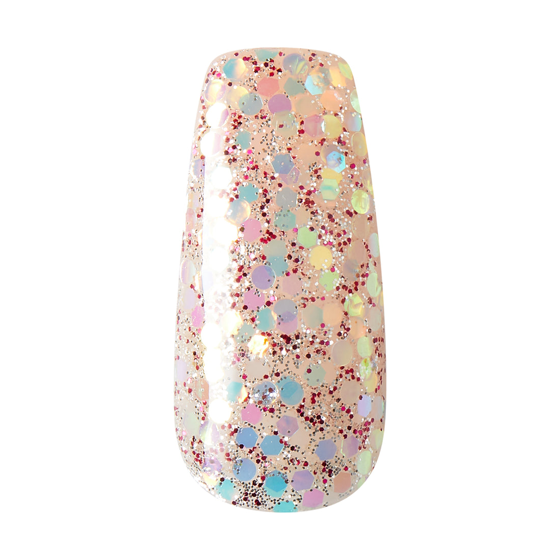 KISS Gel Fantasy Press-On Nails, Dreams, Fialová, Long Coffin, 31 ks