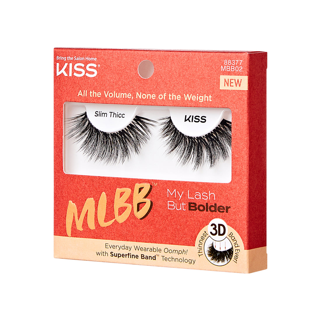 KISS My Lash But Bolder 3D Volume False Eyelashes, Style &
