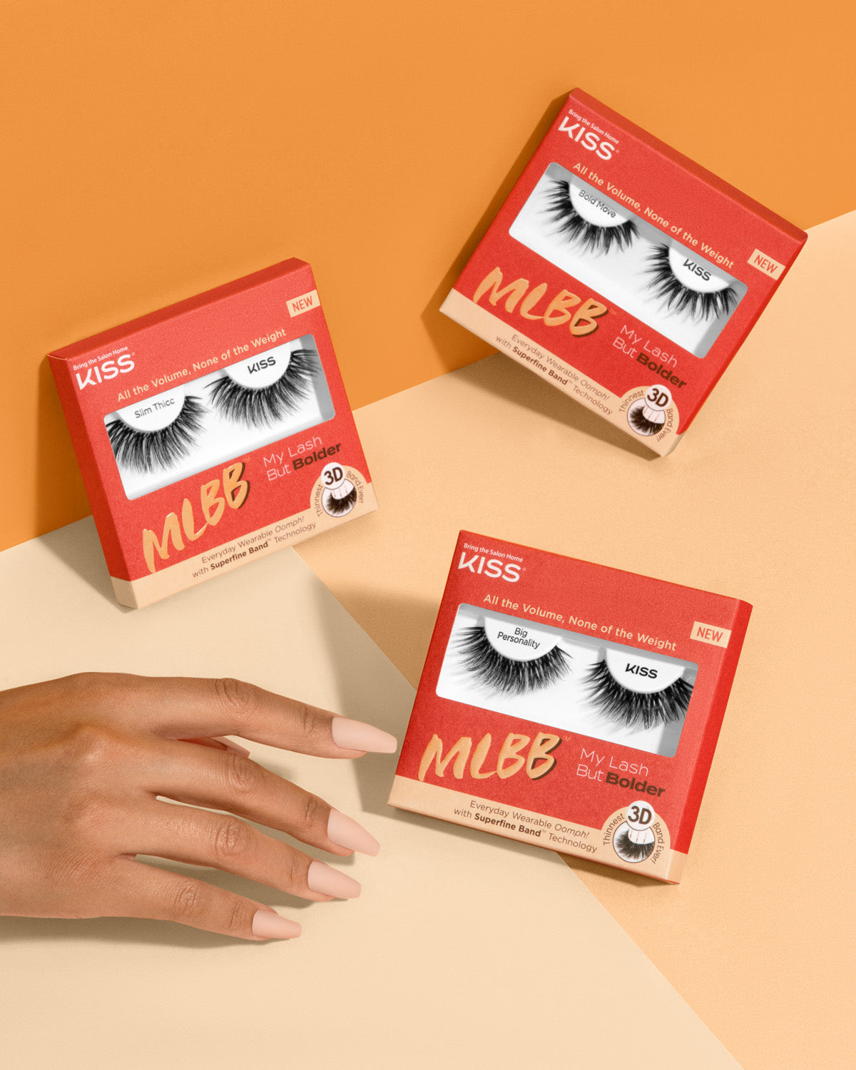 KISS My Lash But Bolder 3D Volume False Eyelashes, Style &