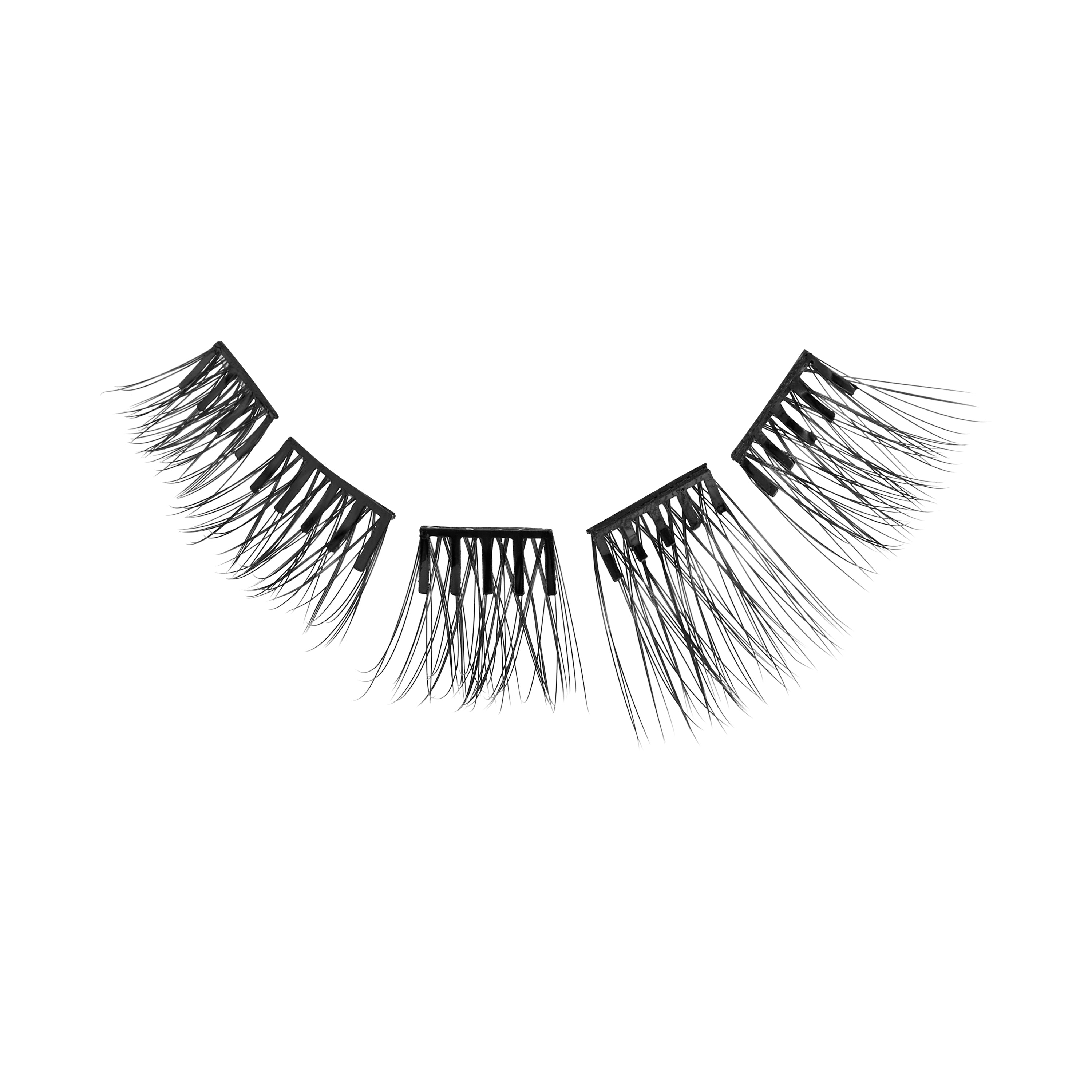 KISS imPRESS Press On Self Adhesive Eyelashes, 8mm–14mm, Soft Natural, 36 Lash Clusters (Copy)