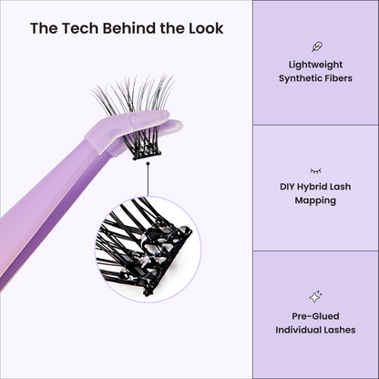 KISS imPRESS Pre-Glued Individual Lashes Multipack, Classic Wispy, 60 Lash Clusters (Copy)