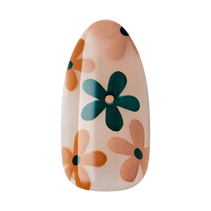 Impress Design Press On Nails, bez potřeby lepidla, béžové, střední délka, mandlový tvar, 30 ks.