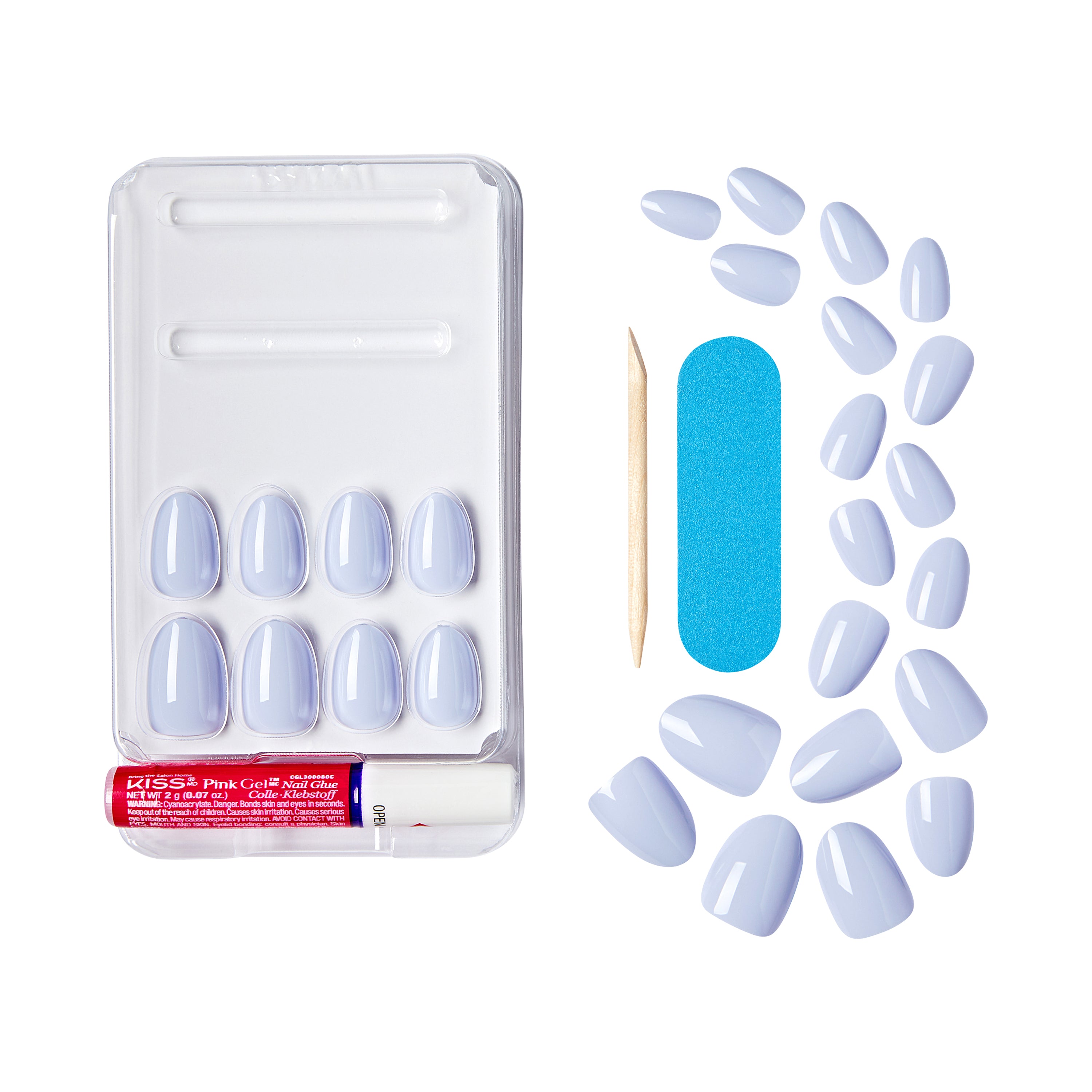 Kiss Gel Fantasy Press On Nails, &