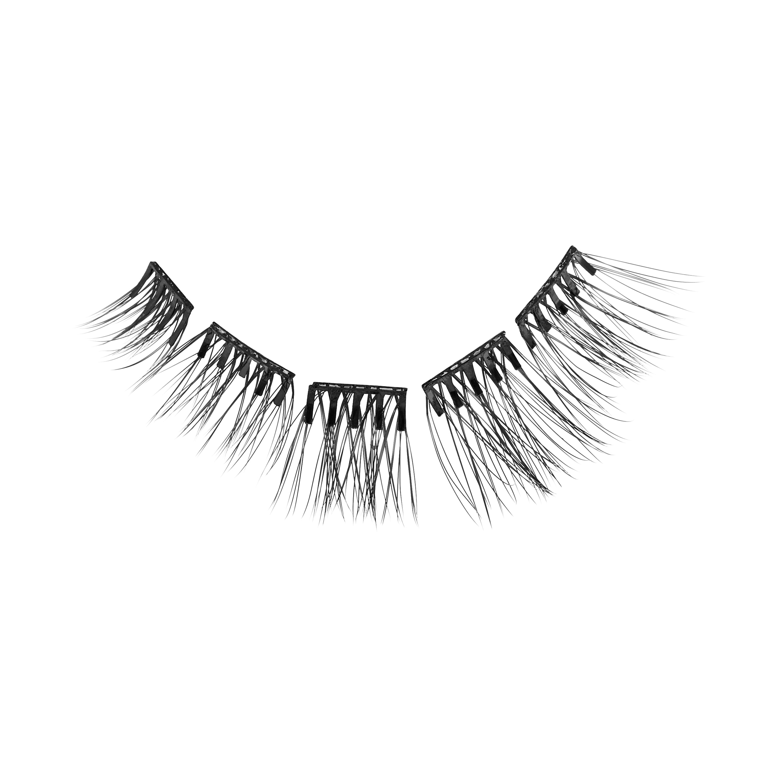 Kiss Impress Pre-Glued Lash Clusters Multipack, Soft Natural, 50 Self Adhesive Eyelashes