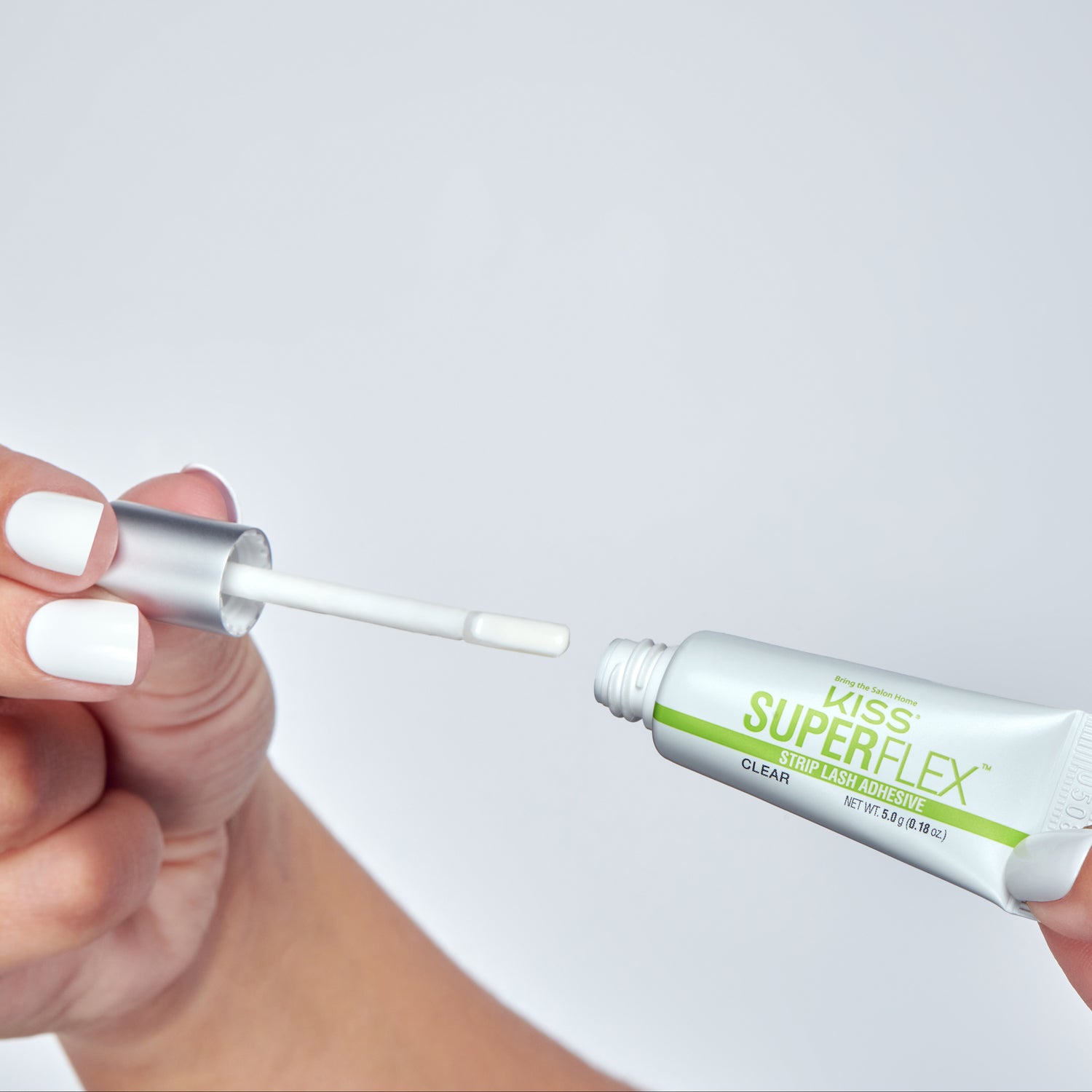 Kiss SuperFlex Latex Strip Lash Adhesive, Brush On, Clear, 5g (0.18 oz.)
