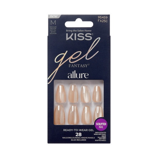 KISS Gel Fantasy Allure Nails - MoonBeam