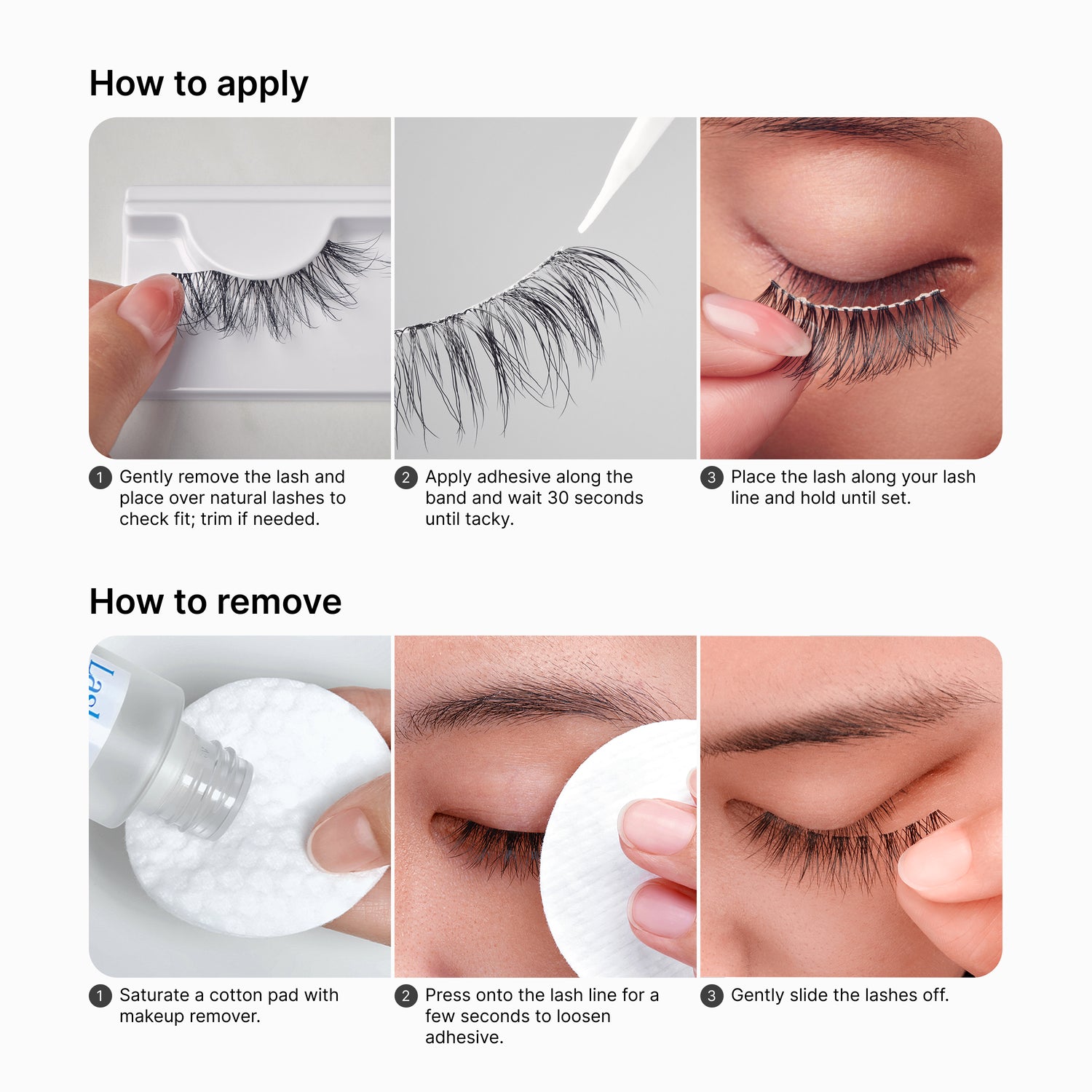 Kiss The New Natural False Eyelashes, Lash Extension Kit, Nude Blazer, 60 Trio Lash Clusters