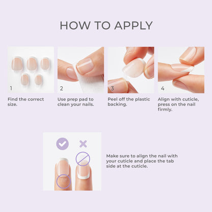 Kiss Impress Press On Nails Almond, ‘Glow Muse’, Růžová, Střední, 30 Kusů