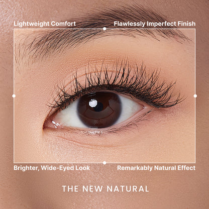 Kiss The New Natural False Eyelashes, Lash Extension Kit, Pearl Earring, 60 Trio Lash Clusters